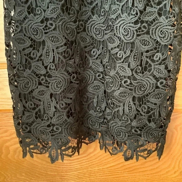 WILFRED Black Floral Lace Cocktail Dress Size XS - Picture 7 of 13